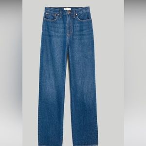 Madewell baggy straight jeans in dark wash size 29